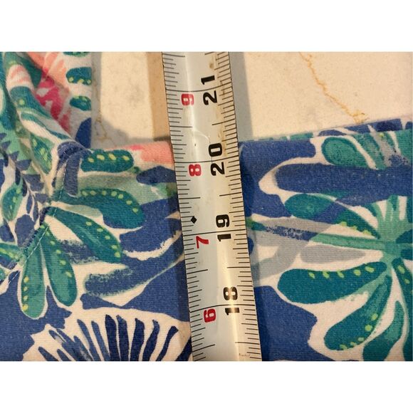 Lilly Pulitzer Captain Floral Popover Sz XL UPF 50+ Ocean Coral - Picture 5 of 8